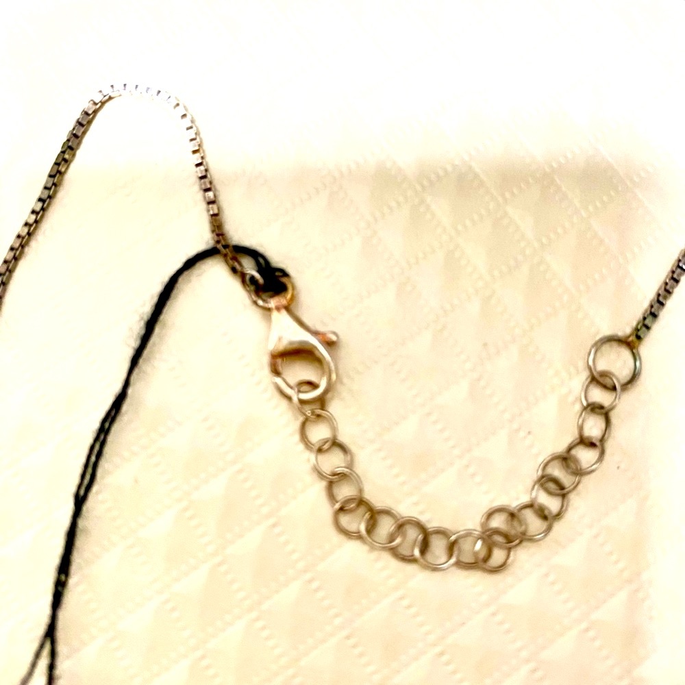 NEW Curved Burnished Bar Necklace, 925 Sterling Silver, By QVC’s Silver Style - Picture 6 of 9